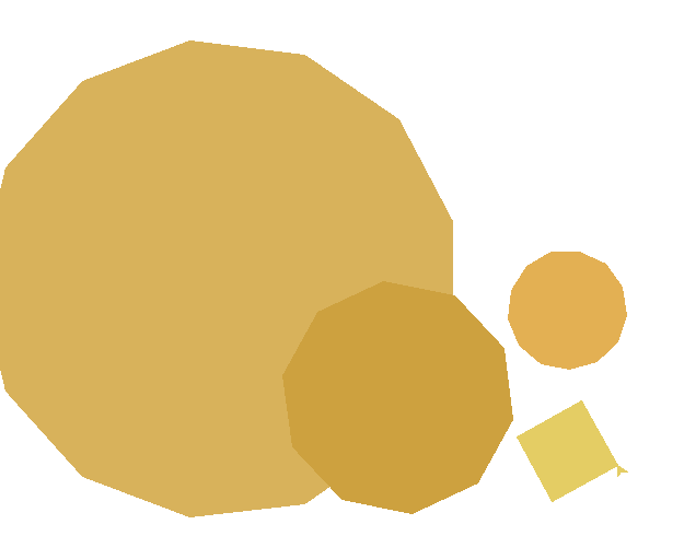 Random generated shapes from the program